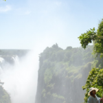 guests enjoying a guided tour of victoria falls